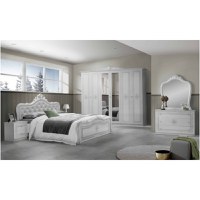 Dormitor Complet Furn 7 ( SOMIERA SI SALTEAUA GRATUITE ) PAT-180/200 CM - 1