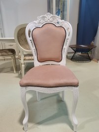 Scaun Ato roz din lemn - 1