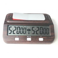 Ceas de sah digital BASIC cu aspect de lemn - 1