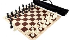 Combo Master: Piese Staunton 6 Master +Tabla vinil maro + Geanta