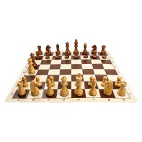 Combo set cu piese Staunton 6 German si tabla vinil maro - 1