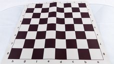 Combo Set: Piese de sah din plastic no. 6 - light si Tabla de sah din vinil