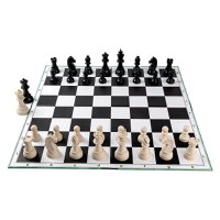 Combo set STAR: Tabla sah din carton pliabila in 4+Piese de sah din plastic no. 6 Star - 1