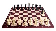 Combo set Zagreb: Set Piese sah Zagreb cu Tabla  Mousepad Imitatie lemn