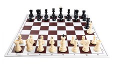 Comboset ABS Zagreb: Piese Plastic model Zagreb +Tabla PVC alb  maro