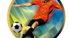 Emblema Colorata Fotbal pentru Medalii si Cupe 50mm