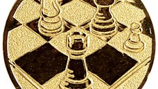 Emblema medalie cu simbol de sah 50mm