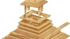 ESC WELT Quest Pyramid 3D Puzzle Game - 3-in-1 Puzzle cu compartiment SECRET - Puzzle din lemn -