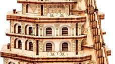 ESC WELT Quest Tower - 3D Puzzle cu compartiment SECRET - Joc de gandire pentru adulti si adolescenti - Lemn ecologic -
