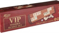 Joc remi   rummy din lemn VIP Star