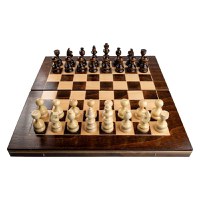 Joc Sah si Table Medias, 44 cm, maro - Imperfect - 1
