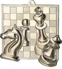 ME35, Medalie Sah patrata, 60mm - 1