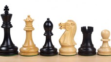 Piese de sah din lemn Staunton 6 - New Executive EQ Black - Imperfect