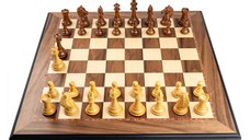 Piese lemn Staunton 6 Design Alban cu Tabla lemn nuc turnat 55mm