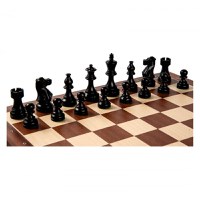 Piese sah American Staunton 6 Black cu tabla mahon, 55mm - 1