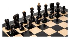 Piese Staunton 5 Zagreb cu Tabla pliabila negru artar