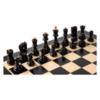Piese Staunton 5 Zagreb cu Tabla pliabila negru artar - 1