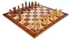 Piese Staunton 6 Dubrovnik cu Tabla de lemn mahon 55 x 55 mm