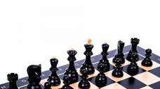 Piese Staunton 6 Zagreb cu tabla negru artar