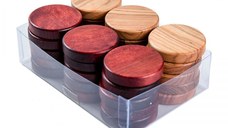 Puluri joc table din lemn de maslin - rosu - 37mm