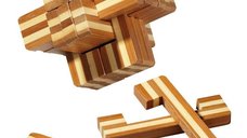 Puzzle 3D din lemn - Devils Knot, realizat din Bambus