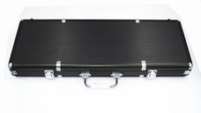 Servieta poker aluminiu pentru 500 jetoane (culoare neagra) - Imperfecta