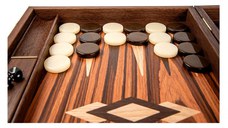 Set joc table backgammon palisandru Santos - 48 x 60 cm