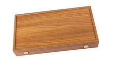 Set joc table backgammon Walnut with Black Oak points  30 x 30 cm