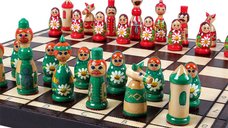 Set sah artizanal Babushka