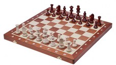 Set sah BHB no 5, inlaid mahon artar - Imperfect