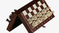 Set sah lemn magnetic mini