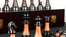 Set sah Staunton Golden Knight, 45 cm, kh 90 mm - Imperfect