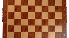 Tabla de sah din lemn padauk, 55 x 55 cm