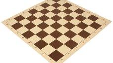 Tabla de sah din vinil maro, 57 mm