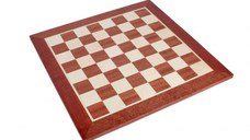 Tabla de sah -lemn mahon, 48 x 48 cm, patrat 50 mm (cu sau fara notatie)