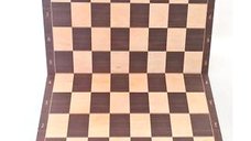 Tabla de sah pliabila pentru turneu, 48 x 48 cm, decor palisandru si artar