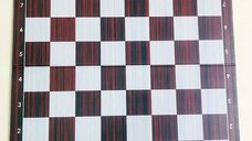 Tabla de sah pliabila PVC - Aspect lemn, 57 mm
