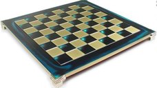 Tabla sah metal - Alama-Albastru - 44cm - Imperfecta