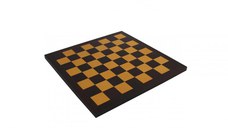 Tabla sah piele naturala black-mustard,34x34