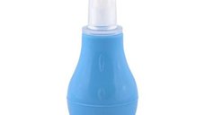 Aspirator nazal Lorelli pentru bebelusi, 0 luni+, varf moale din silicon, capac de protectie, Moonlight Blue