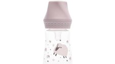 Biberon Lorelli My Friend Mellow Rose, 125 ml cu tetina din silicon pentru 0 luni+
