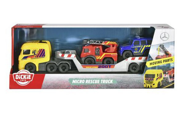 Camion Daimler de salvare cu 2 masinute Dickie Toys (Multicolor)