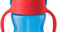Cana cu pai Philips Avent SCF796/01, 200ml, 9 luni+ (Mov/Albastru)