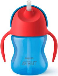 Cana cu pai Philips Avent SCF796/01, 200ml, 9 luni+ (Mov/Albastru) - 1