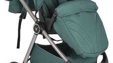 Carucior 3 in 1 Cangaroo Unique, pana la 22 kg, landou, sezut reversibil, scoica auto i-Size 40-87 cm, verde