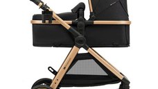 Carucior 3in1 Kinderkraft Esme, 0 - 25kg, 40-75 cm, Negru