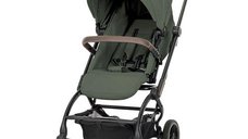 Carucior Lorelli Makaya pentru nou-nascuti, cu scaun rotativ 360°, cadru din aluminiu, capacitate 22 kg, Verde