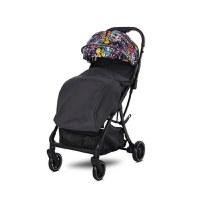 Carucior sport autofold Lorelli Minori Magic Flowers, pana la 22 kg, 0 - 4 ani (Negru) - 1