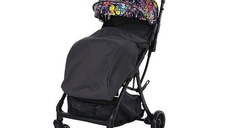 Carucior sport autofold Lorelli Minori Magic Flowers, pana la 22 kg, 0 - 4 ani (Negru)