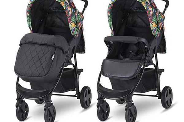 Carucior sport Lorelli Olivia Basic, cu husa de picioare, spatar si copertina reglabile, prindere centura in 5 puncte, material impermeabil, suspensie individuala, Tropical Flowers